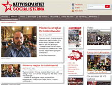 Tablet Screenshot of offensiv.socialisterna.org